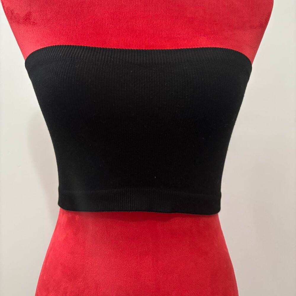 Black ribbed tube top summer